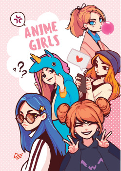 Блокнот Аниме-девочки