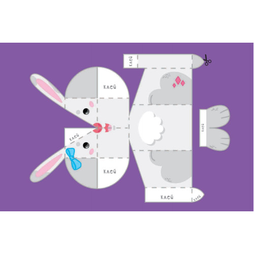 Объёмная кошка и другие зверюшки своими руками. Набор для творчества c наклейками  4+