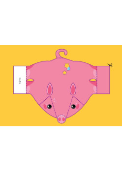 Объёмная хрюшка и зверюшки своими руками. Набор для творчества c наклейками