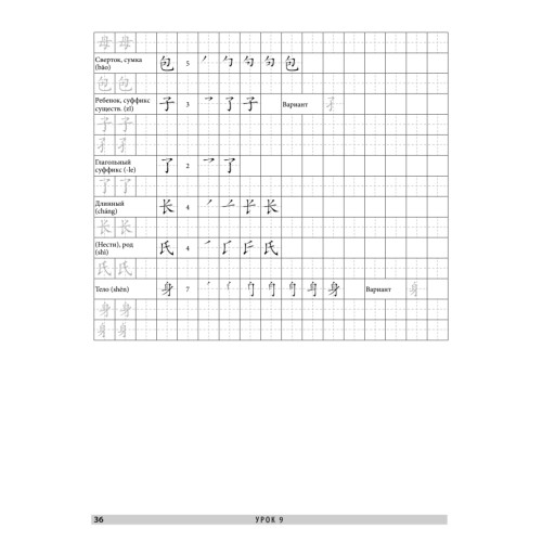 Китайский язык. Обучающие прописи