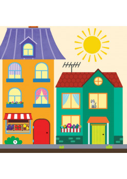 Изучаем город. Весёлая школа Капуки Кануки. Книжки-картонки