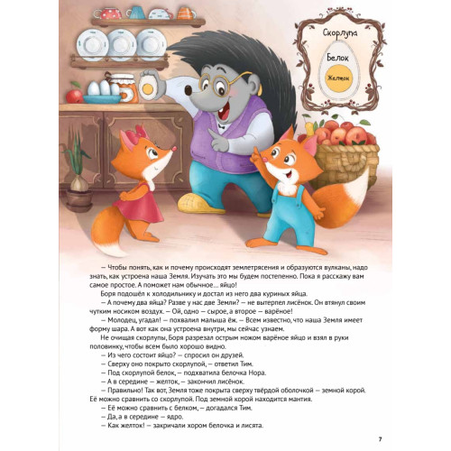 Любопытный енотик Тим! Почему Земля круглая, внутри горячая, а снаружи неровная? Книжка подготовишки