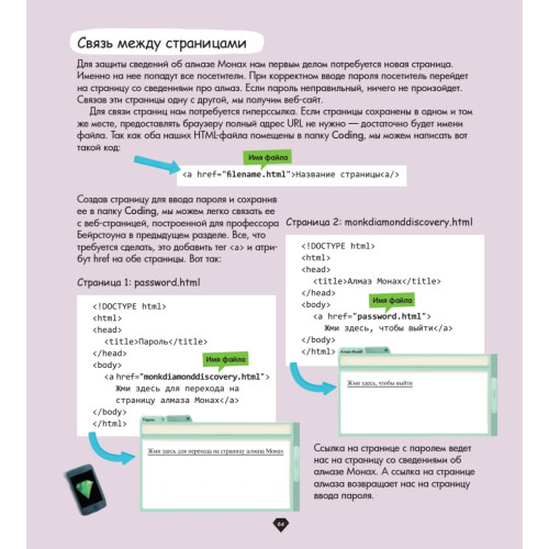 Программирование для детей. Учимся создавать сайты, приложения и игры. HTML, CSS и JavaScript
