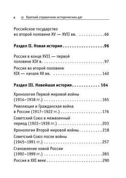 Краткий справочник исторических дат