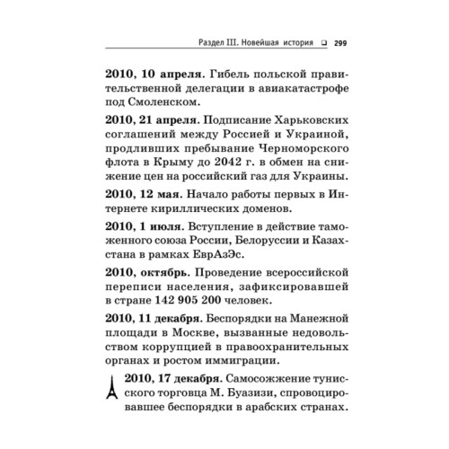 Краткий справочник исторических дат