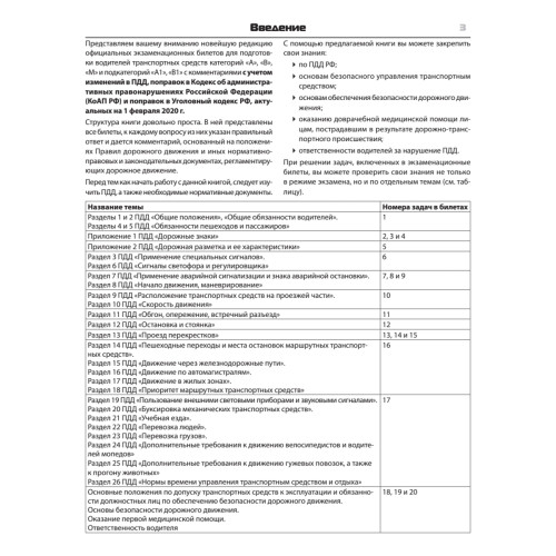 Билеты для экзамена в ГИБДД 2020. Категории А, B, M (с программой подготовки и тестирования).