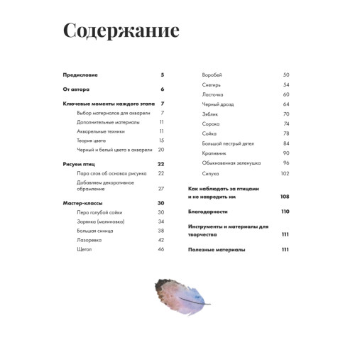 Рисуем акварелью: птицы леса и сада