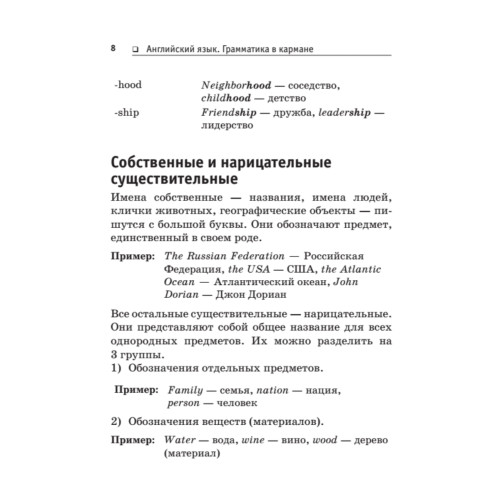 Английский язык. Грамматика в кармане