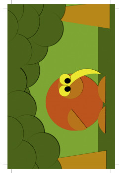 Аппликации. Веселые птички. 15 карточек 5+