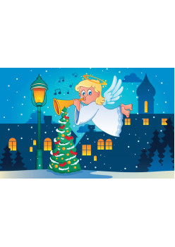 Новогодние игры и затеи для детей. 18 карточек 5+