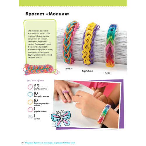 Радужки®. Браслеты и аксессуары из резинок Rainbow loom®