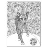 Раскраска-зендудл. Кототерапия