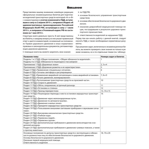 Билеты для экзамена в ГИБДД 2015. Категории А и B (+ CD с программой подготовки и тестирования)