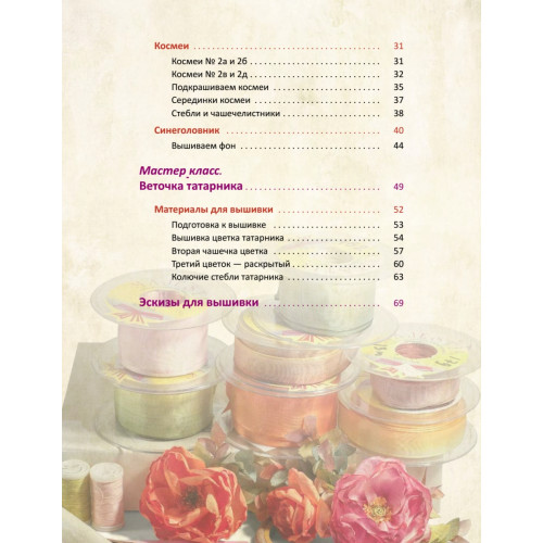 Вышивка лентами. Живые картины: пошаговые мастер-классы