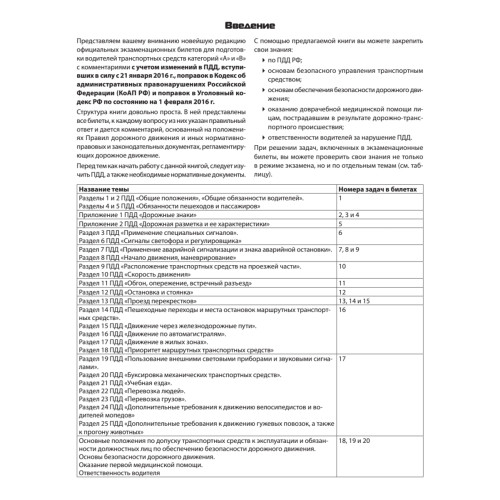 Билеты для экзамена в ГИБДД 2016. Категории А и B (+ CD с программой подготовки и тестирования)