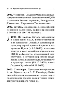 Краткий справочник исторических дат